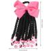 Ponytail Beads and Dreadlocks Fake Braids Color Hair Extensions for Kids Beaded Braided Braids Hair Extensions Kids Ponytail Extension Wig Women's Bow Tie Chemical Fiber Headband As Shown - Buy Online on GoSupps.com