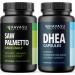 HAVASU NUTRITION DHEA 50mg Supplement (60 Servings) & Saw Palmetto Capsules (100 Servings)