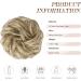 FESHFEN Messy Bun Hair Piece Hair Scrunchies Thick Curly Wavy Hair Piece Synthetic Donut Updo Hairpieces for Women Girls Light Ash Brown & Bleach Blonde 55 g (Pack of 1) 55 g (Pack of 1) 16H613# Light Ash Brown & Bleach Blonde - Buy Online on GoSupps.com