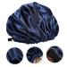 Adjustable Buckle Silk Night Cap Set - 2pcs Tibetan Green Women's Spa & Shower Bonnets - Buy Online on GoSupps.com