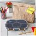 HOLIDYOYO Box Lunch Box Lunch Container Bento Tray Outdoor To Go Cont Student Food Household Pp 8Y4LZ9HMZ3013254NNCONVBL Navy 28.5X19X6.5CM - Buy Online on GoSupps.com