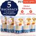 Pet Shoppe 5 Packs Rawhide Chew Sticks Rice Starch 100% Natural Treats Supports Dental Puppy and Small Dogs Unflavored3 8 count (Pack of 5) - Buy Online on GoSupps.com