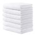 Looxii Baby Washcloths Luxury Bamboo Wash Cloths Ultra Soft Face Towel for Baby Registry as Shower 6 Pack (12"x12" White) White 12"x12"