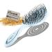 Chiara Ambra Bio Hairbrush | Tangle-Free Brush for Curls & Long Hair | Scalp Massage | Eco-Friendly & Climate Neutral | Perfect for Women Men & Children - Blue - Buy Online on GoSupps.com