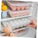 OSALADI 1pc box Container Egg Household Compartment Kitchen Preservation Holder Home Crisper Food -grid - Buy Online on GoSupps.com