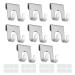 Zijang razor holder hook 8 pieces of bathroom hooks without drilling razor holder shower with two installation methods razor bracket shower for bathrooms kitchen toilet office