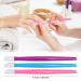 Adecco LLC 10pcs Rubber Nail Cuticle Pusher | Plastic Handle Nail Art Tool | Acrylic Cuticle Pusher Cleaner - Random Color - Buy Online on GoSupps.com