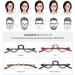 Lanomi Fashion Reading Glasses with Blue Light Filter for Men & Women - Semi-Frame Spring Hinges Small Crescent Design - Buy Online on GoSupps.com