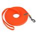 Wolfone 15m orange tow lines for dogs waterproof training lines durable and easy -care leash suitable for recall swimming camping beach hunting walks orange 15m