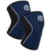 Reh band Kniebandage strength sport knee support for cross fit & heavy training knee sleep from 5 mm neoprene in many colors & sizes unisex m navy - 1 pair