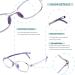 Blue Light Blocking Glasses for Kids - 2 Pack Anti Eyestrain Gaming & Reading Glasses (Ages 3-12) - Black & Purple - Buy Online on GoSupps.com