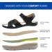 Ortho+rest Women's Orthopedic Sandals - Comfortable Arch Support & Orthotic Walking Sandals in Black (Size 7) - Shop Internationally - Buy Online on GoSupps.com