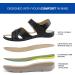 Ortho+rest Women's Orthopedic Sandals with Arch Support - Comfortable Orthotic Walking Sandals in Black (Size 9) - Buy Online on GoSupps.com