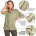 Women's UPF 50+ Long Sleeve Safari Shirt for Hiking & Fishing - Sun Protection, Quick Dry & Cooling - Khaki Small - Buy Online on GoSupps.com
