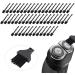 50-Pack One-Way Mini Cleaning Brushes with Nylon Bristles & PP Handles - Perfect for Razors Baby Bottles Keyboards & More - Black - Buy Online on GoSupps.com