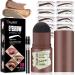 Eyebrow Stencil Kit for Beginners Dark Brown Eyebrow Stamp Stencil Kit Waterproof with Sponge Applicator Perfect Water Resistant Eyebrow Powder Stamp
