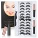 URAQT Magnetic Eyelashes with Eyeliner  12 Pairs Natural Look False Magnetic Eyelashes  Reusable Fake Eye Lashes for Makeup Eyelashes Extension 12 Pairs Magnetic Eyelashes