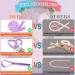 Shop Heatless Curls Band - New Curly Winder for Overnight Curls | Slipproof DIY Hair Curler for Medium & Long Hair - Purple - Buy Online on GoSupps.com