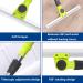 Silicone Brooms for Floor Cleaning with 51 Long Handle Silicon Broom Squeegee for Floor for Smooth Floors Rugs Windows - Buy Online on GoSupps.com
