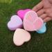 POPETPOP Makeup Brush Cleaning Mat - Pink - 8x8.5cm - Effective Brush Washing Tool for Flawless Makeup - Buy Online on GoSupps.com
