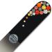 Large Crystal Nail File with Swarovski Elements Hand Made Czech Tempered Glass Lifetime Guaranty in Suede Sleeve (Fireopal)