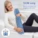 OWOZOI Long Hot Water Bottle with Soft Furry Cover - 72cm Full Body Wrap, Waist Hot Water Bottles for Pain Relief, Neck & Shoulder Thermotherapy - Blue - Buy Online on GoSupps.com