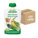 Cheeky friends Bio Quetschie apple banana spinach & cucumber fruit muse with vegetables in a squeezing bag fruit puree for children and babies from 6 months vegan gluten-free 2x 6 Pack (12 x 100g) apple banana spinach & cucumber 100G (12 pack)