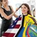 American & Ecuador Flag Barber Cape - Adult Haircut Apron for Home Salon & Barbershop | Premium Quality Hairdressing Cape - Buy Online on GoSupps.com