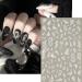 White Nail Art Stickers Set - Butterfly Snake Summer Designs | Self-Adhesive 3D Decals for Women Girls | DIY Manicure Supplies - Buy Online on GoSupps.com