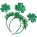 amangul Saint atrick's Day Headband Sequins Shamrock Hair Hoop Green for Head Boppers Irish arty Holiday hoto rop - Buy Online on GoSupps.com