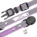 Personalized Reflective Cat Collar - Mogokoyo 2-Pack Bells Neck Band with Safety Clasp - Adjustable Cat Collar (Black & Purple) - Buy Online on GoSupps.com