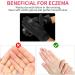 Dimeho 2 Pairs Moisturizing Gloves Touch Screen Cotton Spa Lotion Glove Overnight Bedtime Skin Care Gloves Eczema Glove for Dry Chapped Hands Women Beauty (White + Black) - Buy Online on GoSupps.com