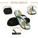 Mnsruu Flip-Flops with Pineapple Palm Motif | Multi-Colored Comfort for Home Hotel Spa & Travel | Size L for Men & Women - Buy Online on GoSupps.com