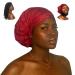 TTAT Extra Large Waterproof Shower Cap for Braids, Dreadlocks, Afro Hair - Adjustable, Washable, Reusable - Ideal for Home, Spa, Salon - Maroon - Buy Online on GoSupps.com