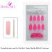 Shop Matte Pink Stiletto Almond False Nails | 24 Long Acrylic Tips & Glue Bling Art - Buy Online on GoSupps.com