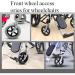 Wheelchair Accessories Front Wheel 6/7/ 8 Inches Optional with Bearing Effortless/Practical+ Easy to Use/Operations Thickened Wheel Hub for Wheelchair Assistive Devices 8 inches - Buy Online on GoSupps.com