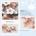 Vakkery Rose Gold Bridal Flower Hair Vine - Crystal Wedding Hairpiece & Accessories for Women & Girls - Buy Online on GoSupps.com