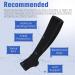 Buy Bropite Compression Socks with Zipper - 2 Pairs Calf Height Open Toe XXL Black - International Shipping Available - Buy Online on GoSupps.com