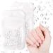 200 PCS Heart Nail Charms - Clear Acrylic 3D Nail Beads for Women & Girls Nail Art Design - Buy Online on GoSupps.com