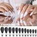 FANDAMEI Matte Acrylic Fake Nails - 12 Packs (288PCS) + 10g Nail Glue | DIY Nail Art | Medium Almond Stiletto False Nails - 12 Solid Colors - Buy Online on GoSupps.com