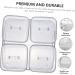 MAGICLULU Cookies Case 1 Set Four Grid Fruit Plate Storage Box Light Luxury Plastic Tray Grey 21X21X8CM - Buy Online on GoSupps.com