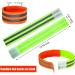 16-Piece High Visibility Reflective Bands for Wrist, Arm, Ankle & Leg - Safety Gear for Night Walking, Cycling & Running - Green & Orange - Buy Online on GoSupps.com