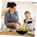 Alipis 1pc Ceramic Soup Bowl Salad Bowl Nesting Bowls White Decor Kitchen Gadget Kitchen Tool Ceramics Black 20X20CM - Buy Online on GoSupps.com