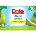 Dole Diced Pears in 100% Fruit Juice - 16 Cups (4 Oz each), Total 64 Oz - Buy Online on GoSupps.com