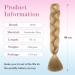 Tess Braids Extensions - 60 cm Jumbo Kanecalon Kunsthaar Hair Braids (Medium Blonde #24) for Box Braids - 100g/Bundle (1 Piece) - Buy Online on GoSupps.com