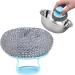 Wool Scrubber - Steel Scouring Pad | Kitchen Cleaning Tool | Wire Cleaning Ball Utensil Scrubber | Steel Wool Scrubber with Handle for Pots Pans Ovens Oven Racks Sinks Baking Trays Grills Silver - Buy Online on GoSupps.com