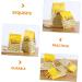JECOMPRIS 50pcs Popcorn Bag Popcorn+snack+bags Candy Nativity Accessories Bulk Gift Bags Snacks Container Party Popcorn Boxes Bulk Popcorn Oil-proof Popcorn Pouch Paper Biscuit Packing Bag 29X15.5X8CM Yellow - Buy Online on GoSupps.com