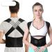 JXZXC Adjustable Back Posture Corrector Belt Women Men Prevent Slouching Relieve Pain Posture Corrector Black XXL - Buy Online on GoSupps.com