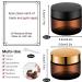 Buy Gzcaiyun 4 PCS 50ml Glass Containers with Lids for Creams & Oils | Refillable Cosmetic Jars + 4 Spatulas - Buy Online on GoSupps.com