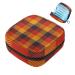 Portable women's binding-storage bags menstrual cup pocket female menstrual pads bags for teenage girls tampons for the first period checkered orange